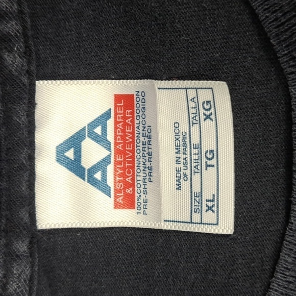 2004 AC/DC Back in Black logo spellout black & white rock band XL t-shirt - Picture 6 of 6